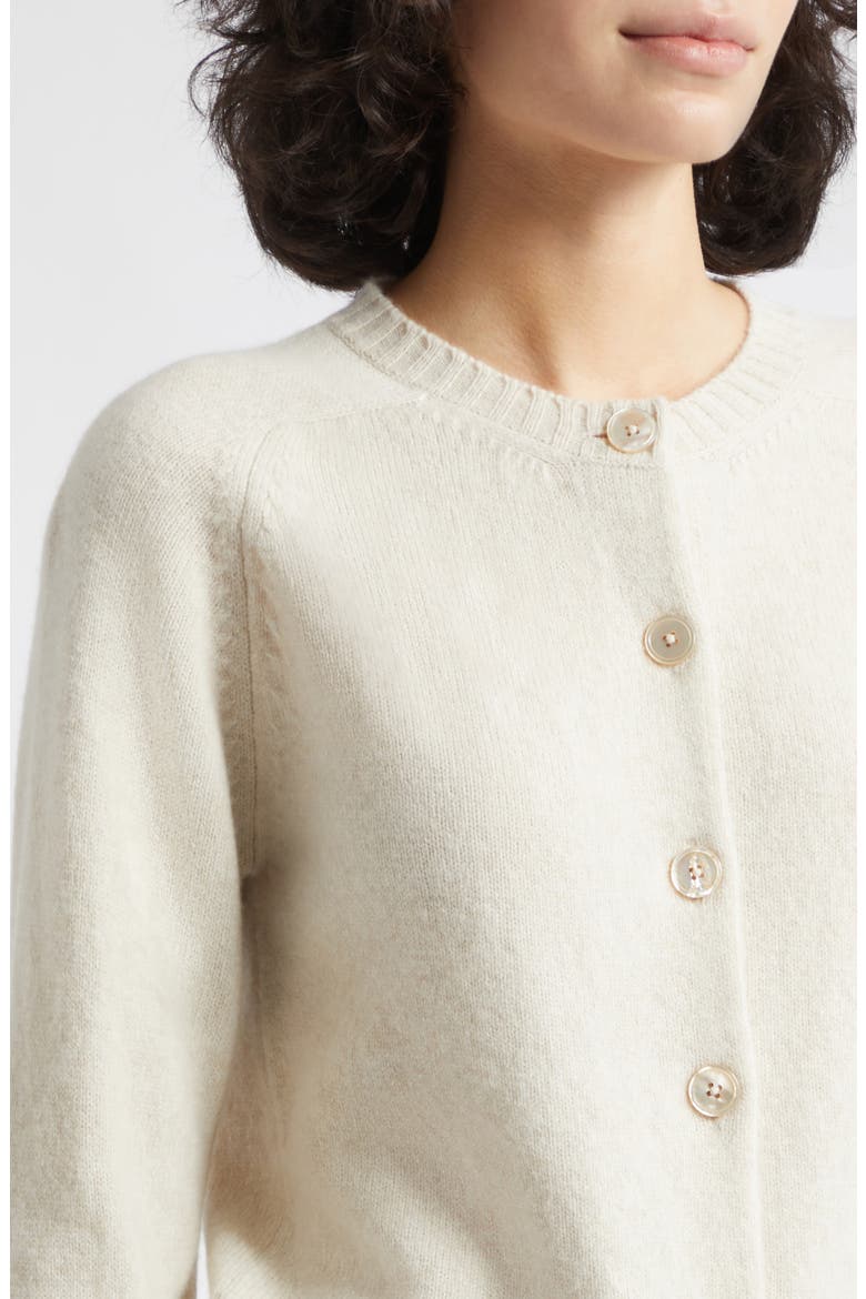 Blyth Lambswool Crewneck Cardigan, Alternate, color, CUILLIN SNOW