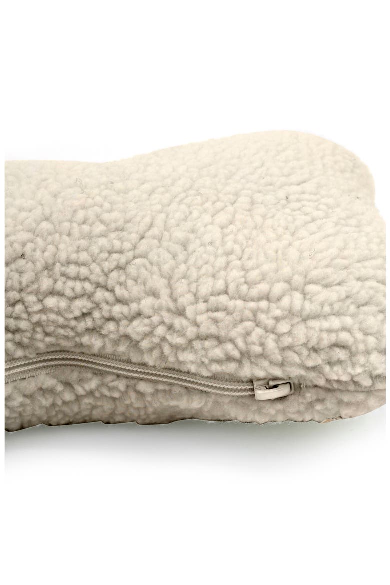 Sherpa Bone Pet Pillow, Alternate, color, NATURAL