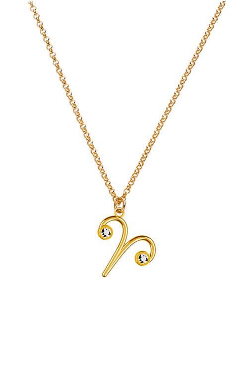 Oak & Luna Give Me A Sign Zodiac Name Necklace In Gold