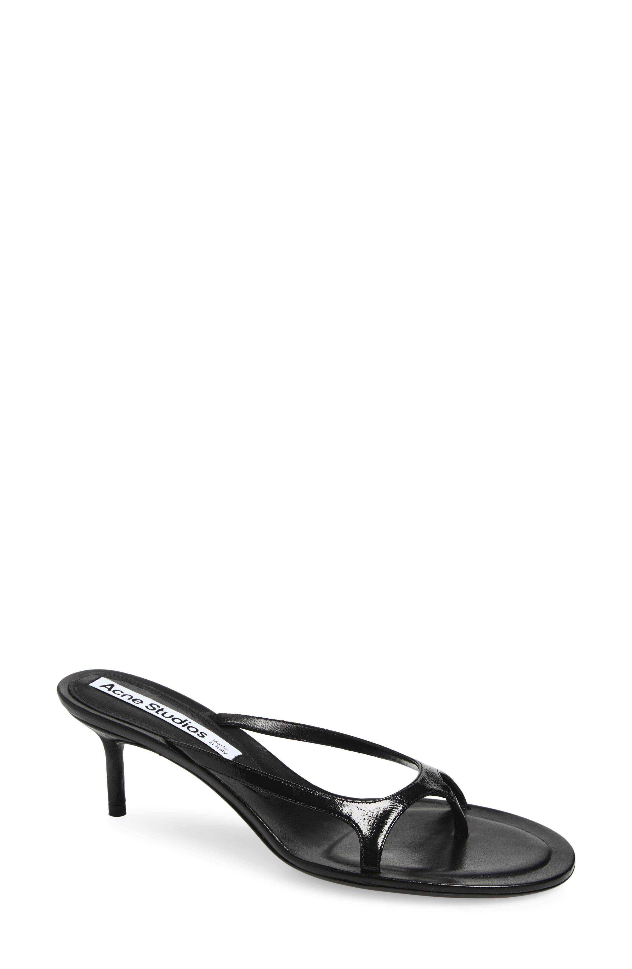 Acne Studios Kitten Heel Sandal, Main, color, Black