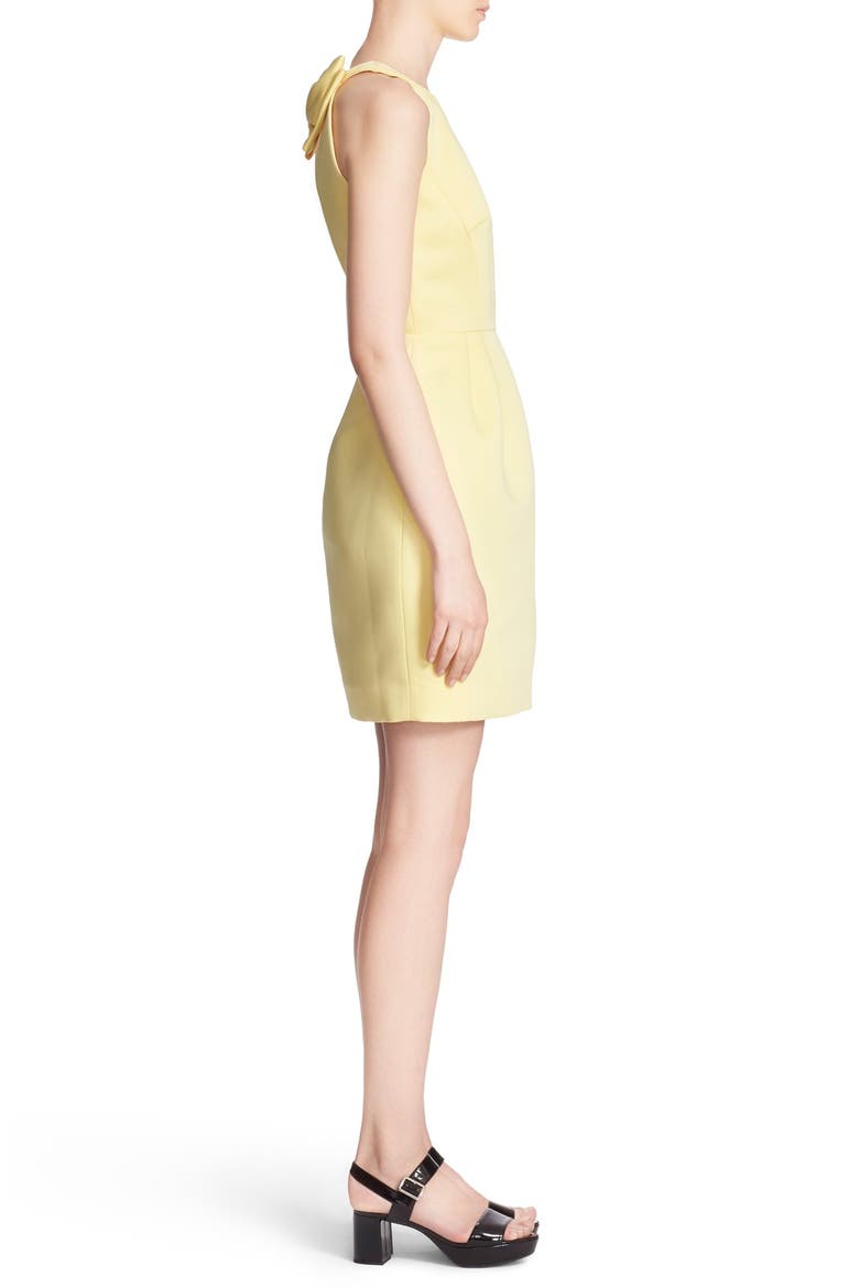 bow back cupcake dress, Alternate, color, LEMON SOUFFLE