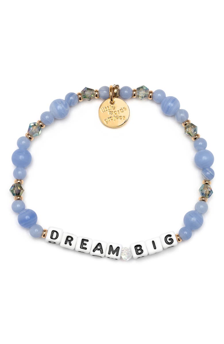 Little Words Project Dream Big Beaded Stretch Bracelet, Main, color,