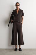 COS Twill-jersey Straight-leg Culottes