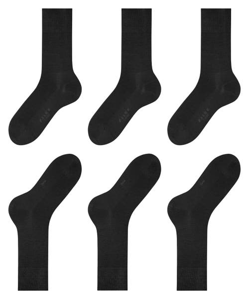 Falke Tiago Cotton Dress Socks In Black