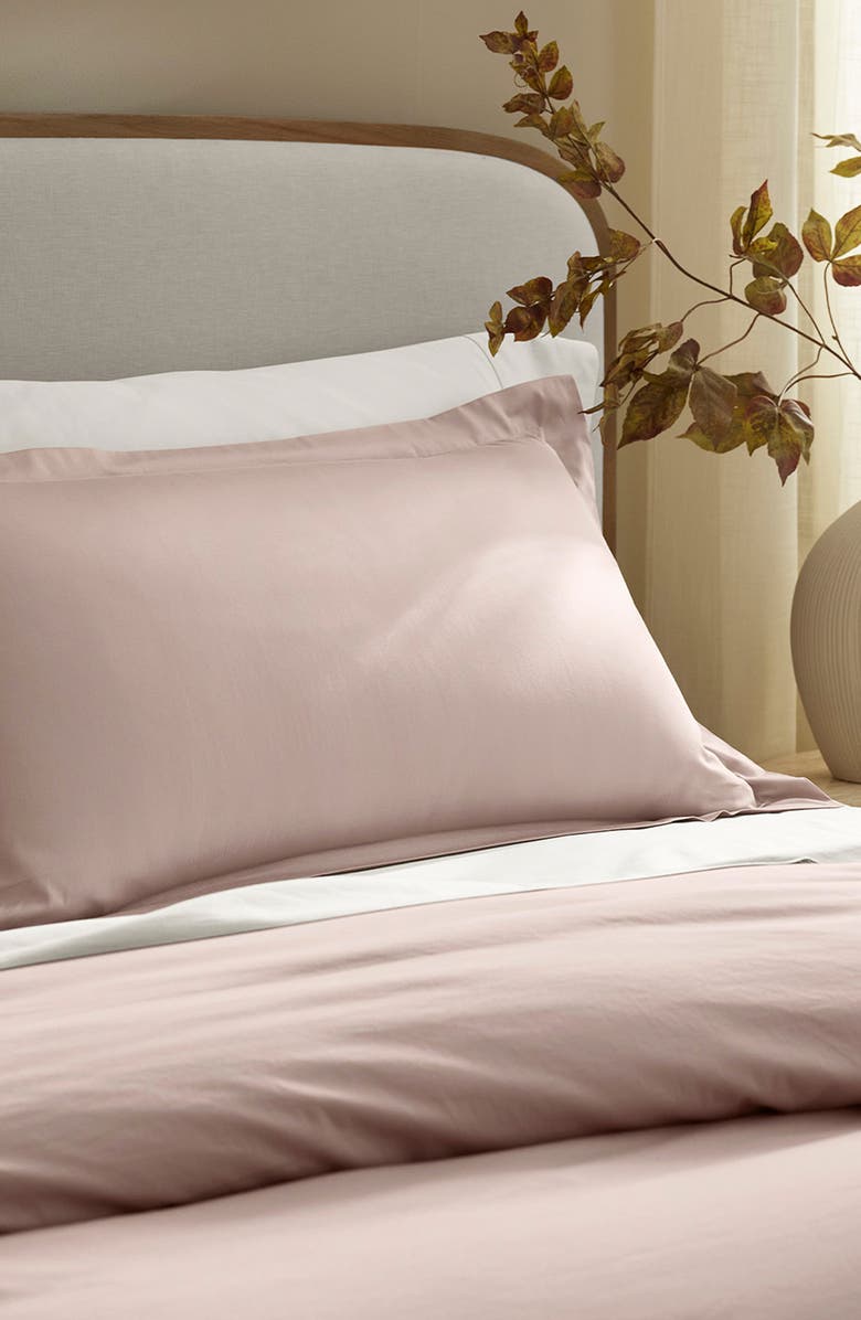 Boll & Branch Hemmed Percale Duvet Cover & Pillow Shams Set, Alternate, color, 