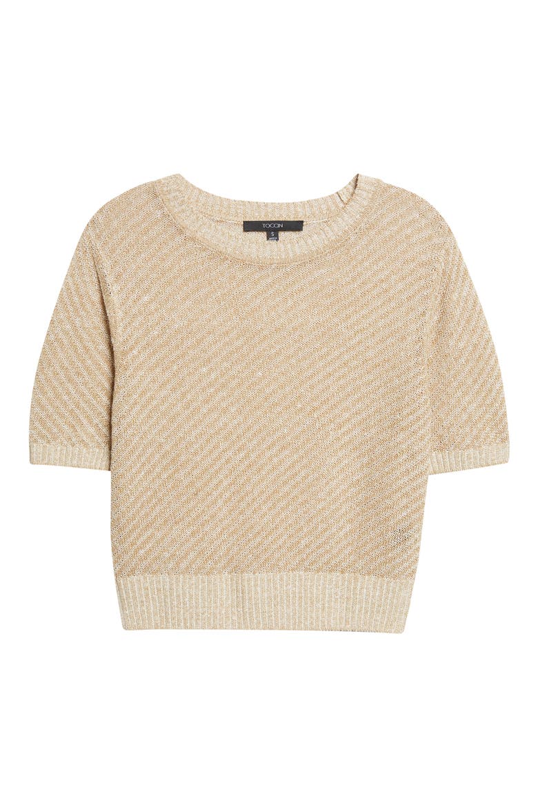 Merryn Short Sleeve Sweater, Alternate, color, DRIFTWOOD