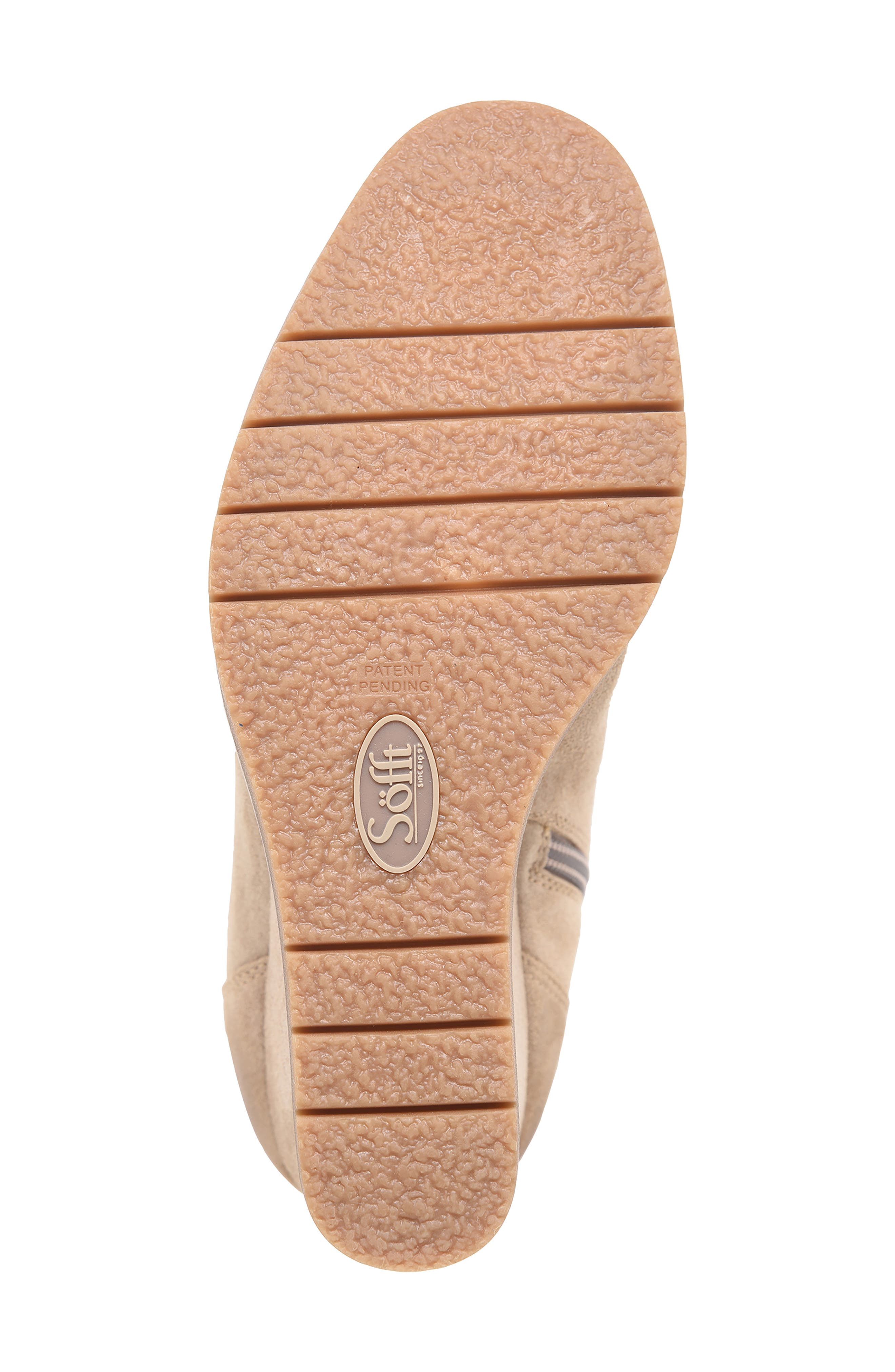 Söfft Monica Wedge Chelsea Boot, Alternate, color, Barley Suede