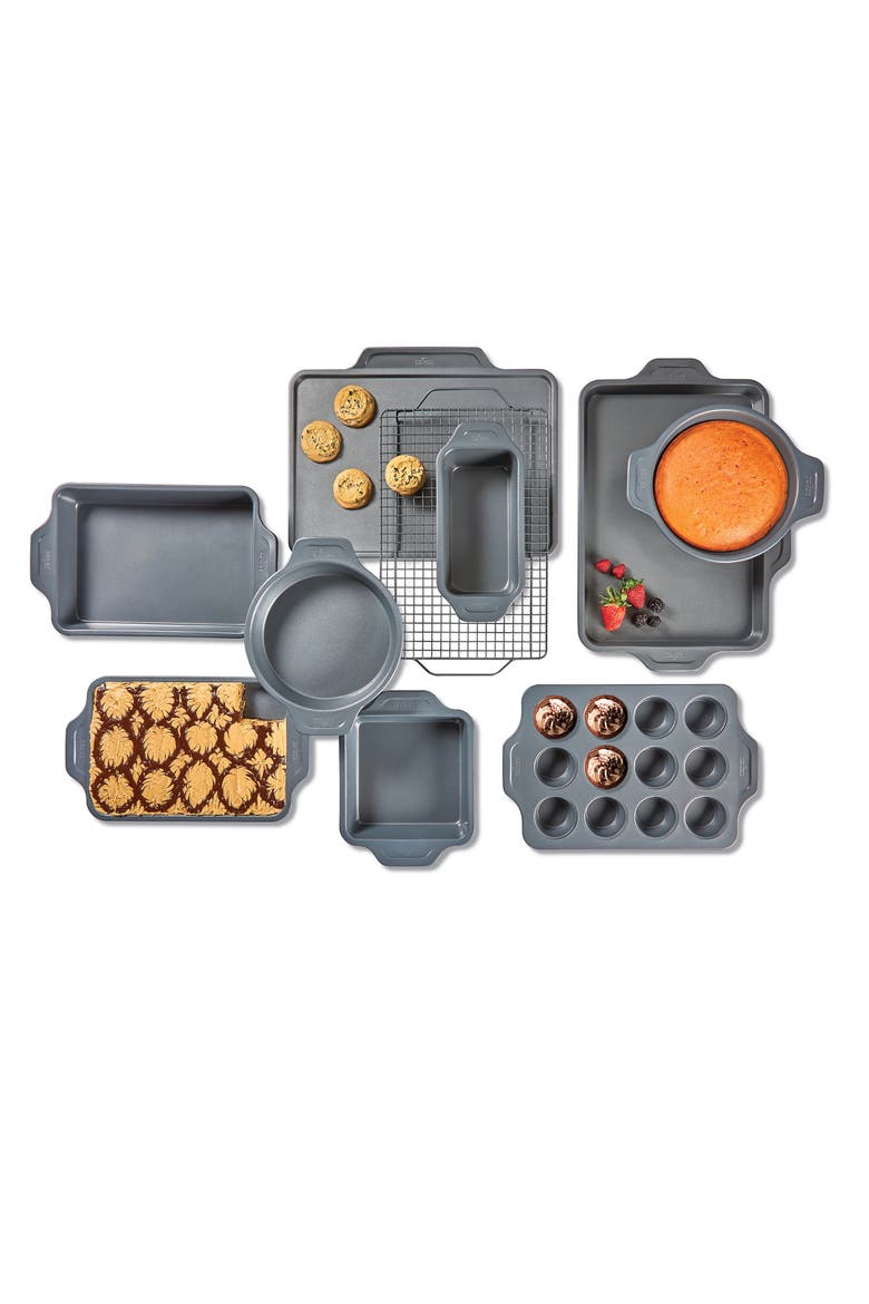 Pro-Release Nonstick 10-Piece Bakeware Set, Alternate, color, BLACK