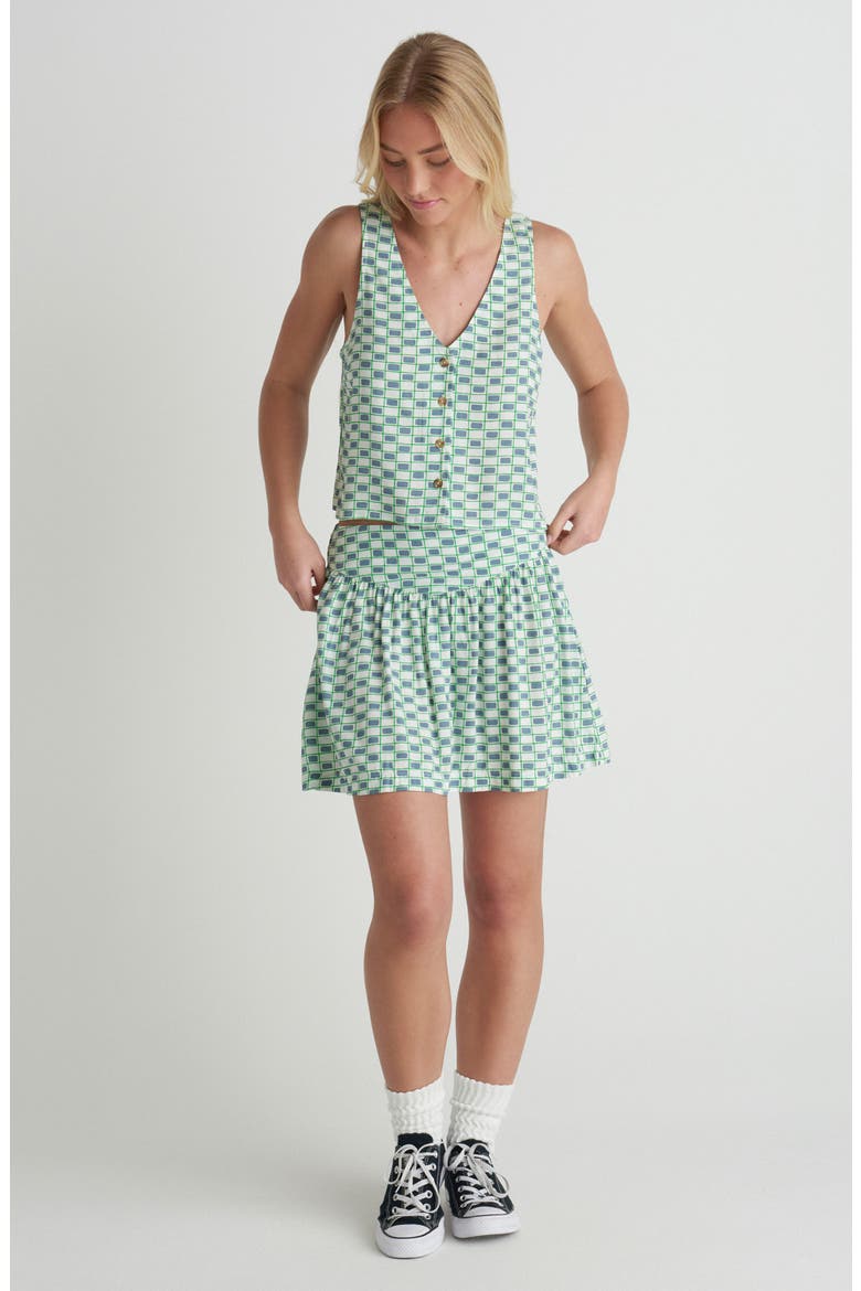 Venice Print Sleeveless Button-Front Top, Alternate, color, WINDWARD BLUE