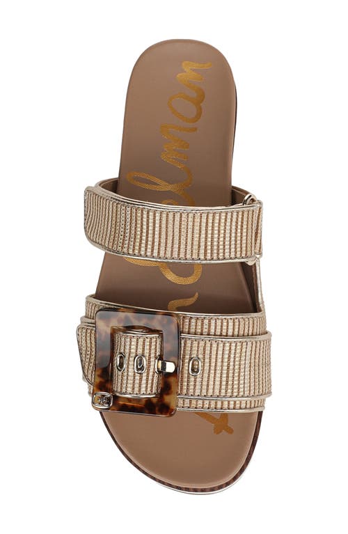Sam Edelman Adrianna Two-strap Sandal In Sunny Gold
