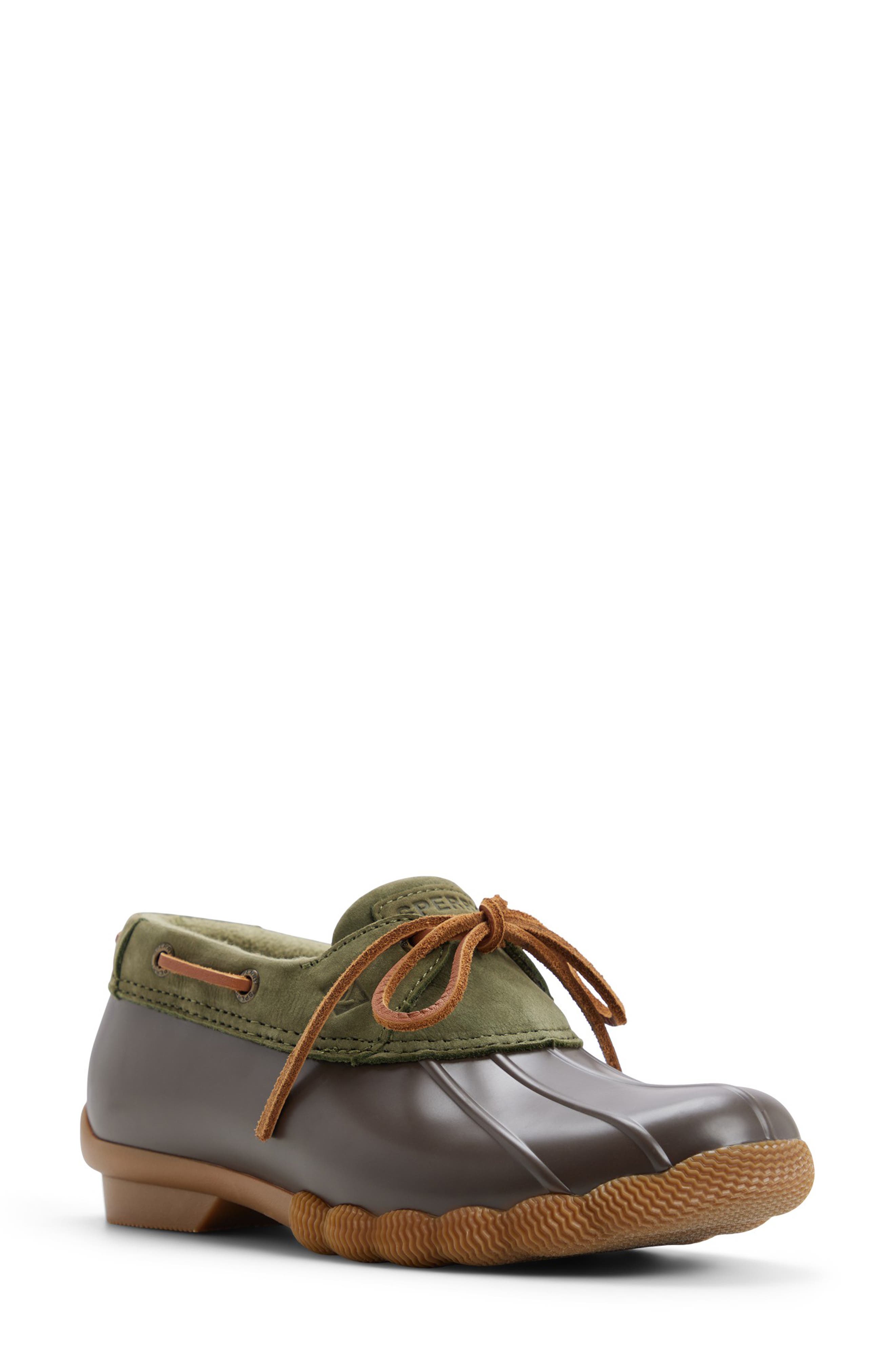 Saltwater™ 1 Eye Waterproof Duck Shoe, Main, color, KHAKI