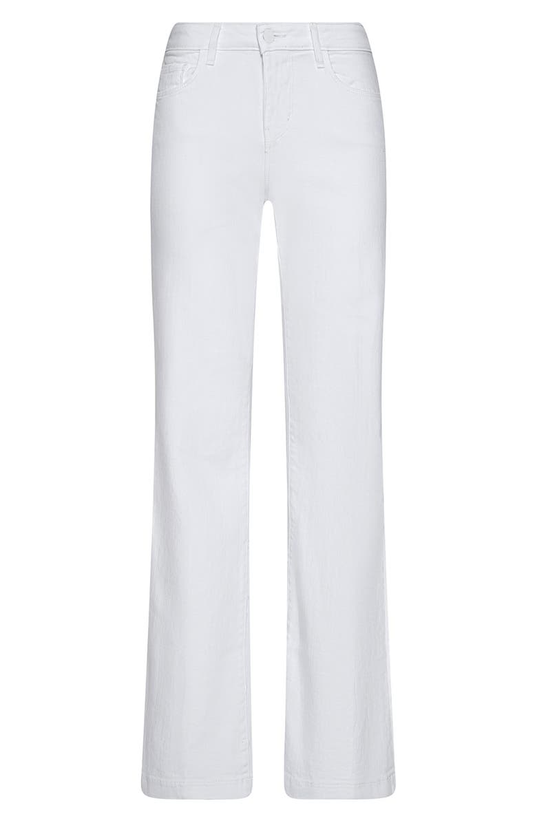 L'AGENCE Joanne Wide Leg Jeans, Alternate, color, Blanc