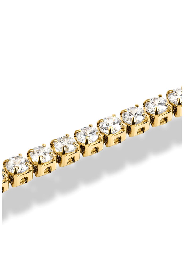 White Sapphire Tennis Bracelet, Alternate, color, GOLD
