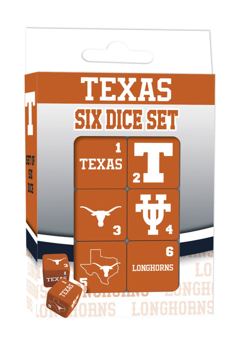 Texas Longhorns Dice Set - 19mm, Main, color, Multicolor