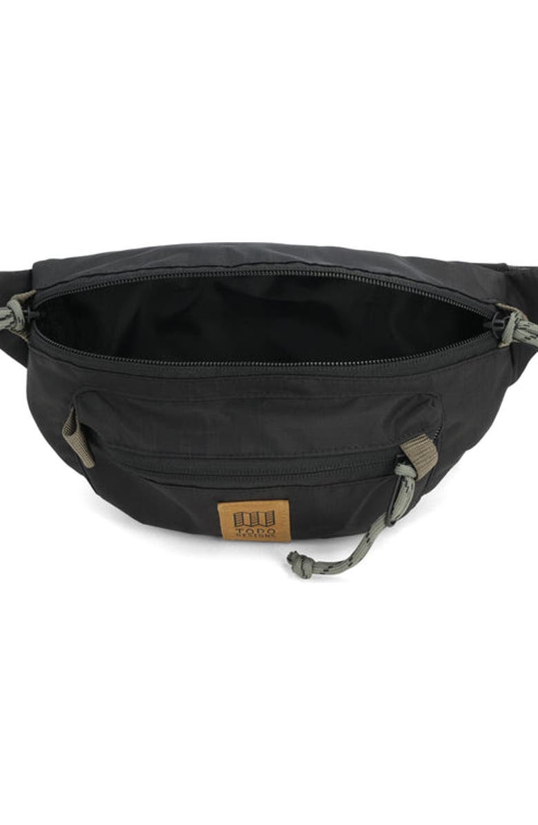 Topo Designs Mountain Waist Pack, Alternate, color, Black/Neutral