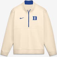 Nike Men's Nike Cream Duke Blue Devils Primetime Club Fleece Half-Zip Pullover