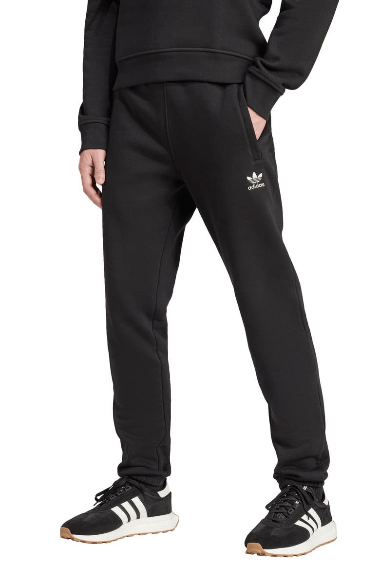 adidas Originals Trefoil Essentials Slim Fit Sweatpants, Main, color, Black