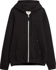 PHIPPS Stud Cotton Blend Fleece Zip Hoodie