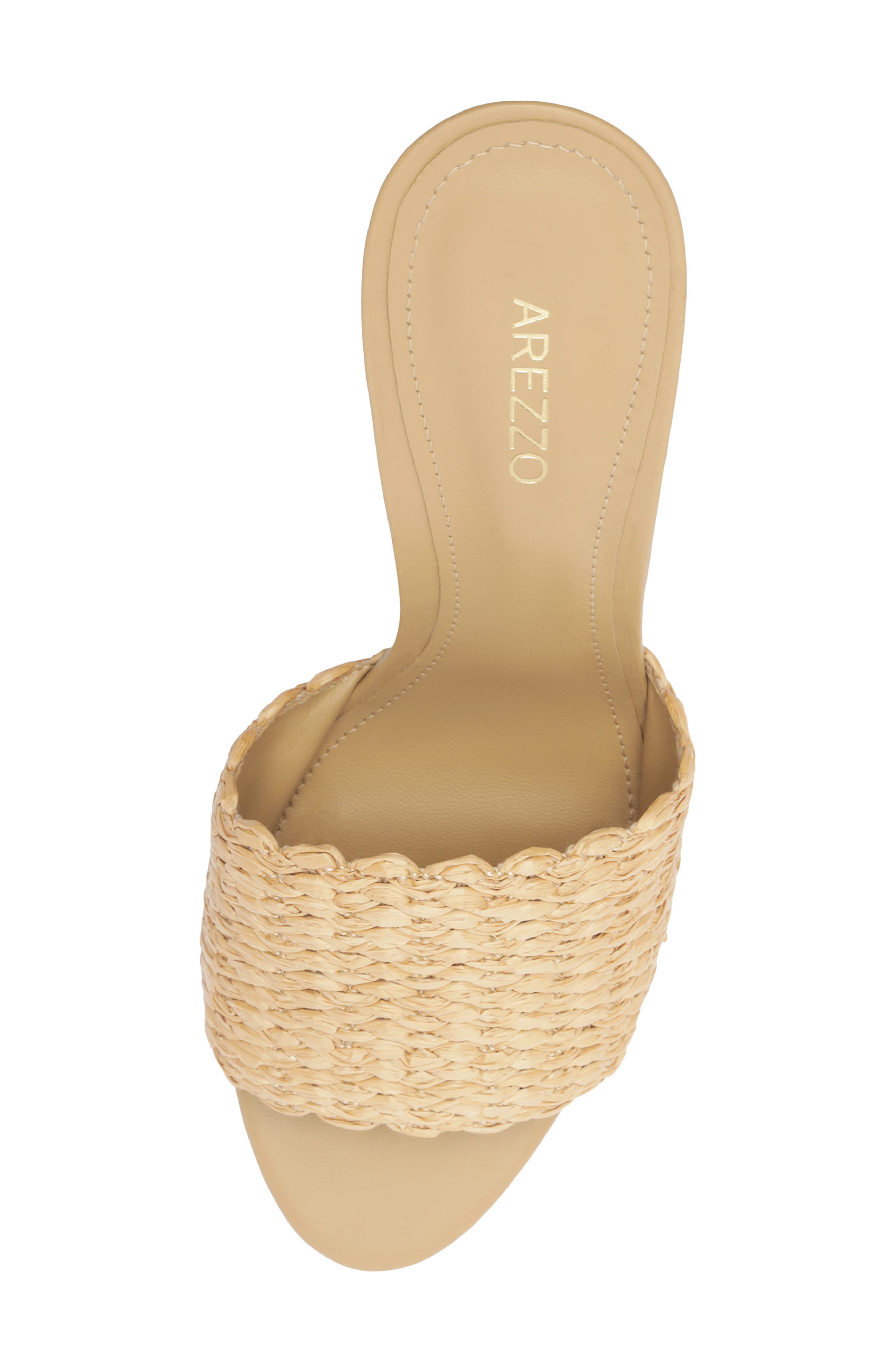 Arezzo Renata Wedge Sandal, Alternate, color, Palha