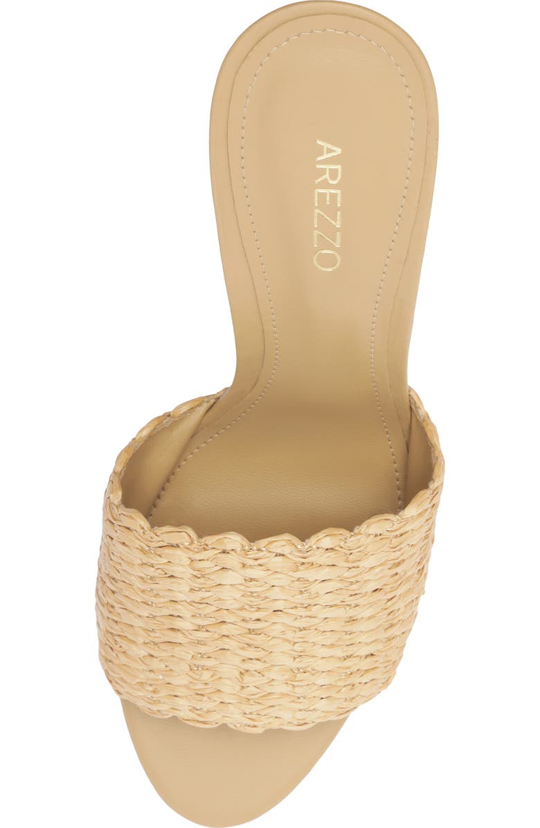 Arezzo Renata Wedge Sandal, Alternate, color, Palha