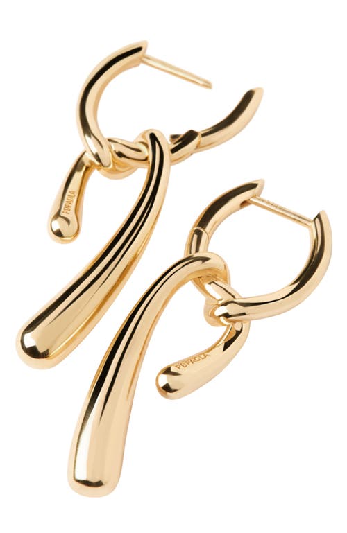 Pdpaola Twist Hoops In Gold