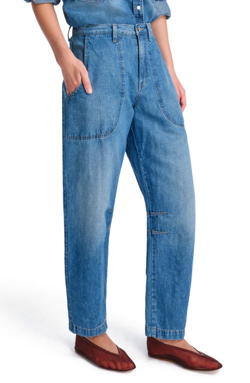 Twp Jetties Barrel-leg Jeans In Vintage Wash
