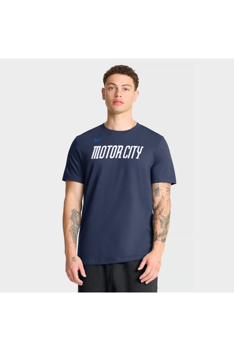 Men's Nike Navy Detroit Tigers City Connect Large Logo T-Shirt, Main, color, Navy