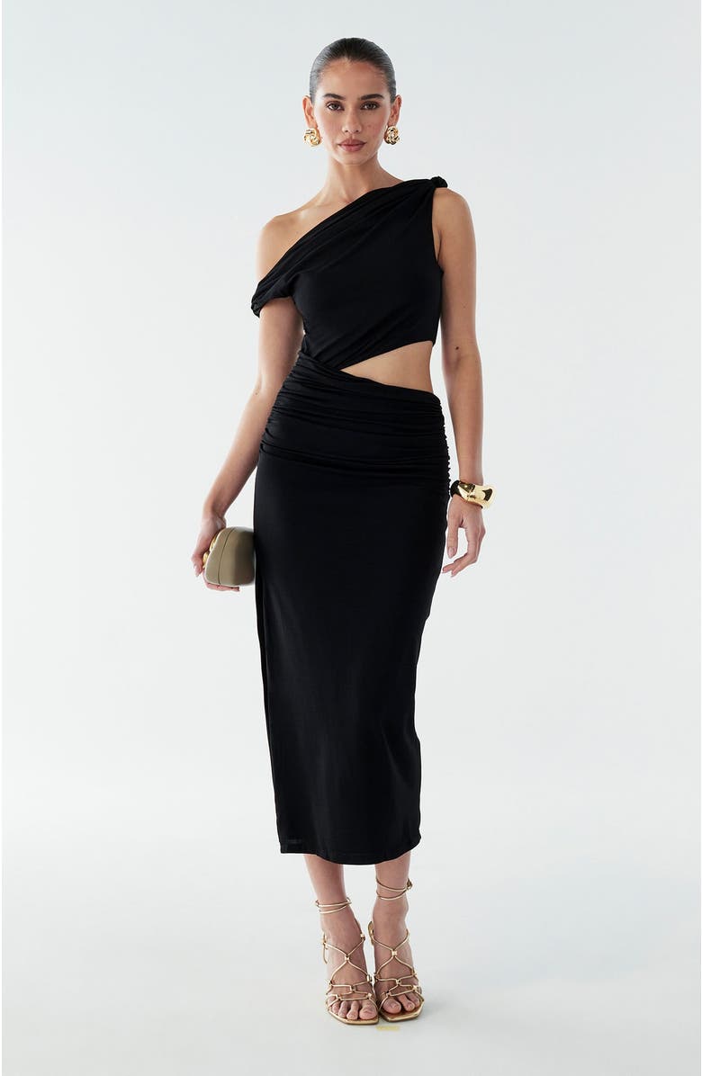 BWLDR Maree Dress, Main, color, Black