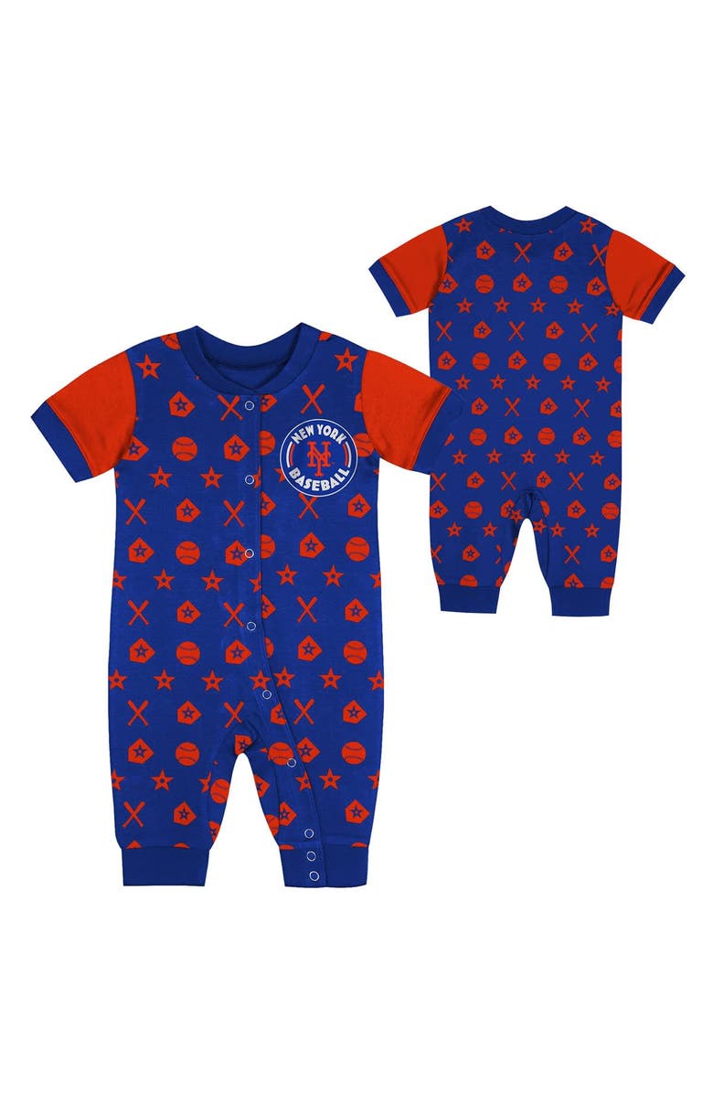 Outerstuff Newborn  Royal New York Mets Hard 90 Coveralls, Main, color, 