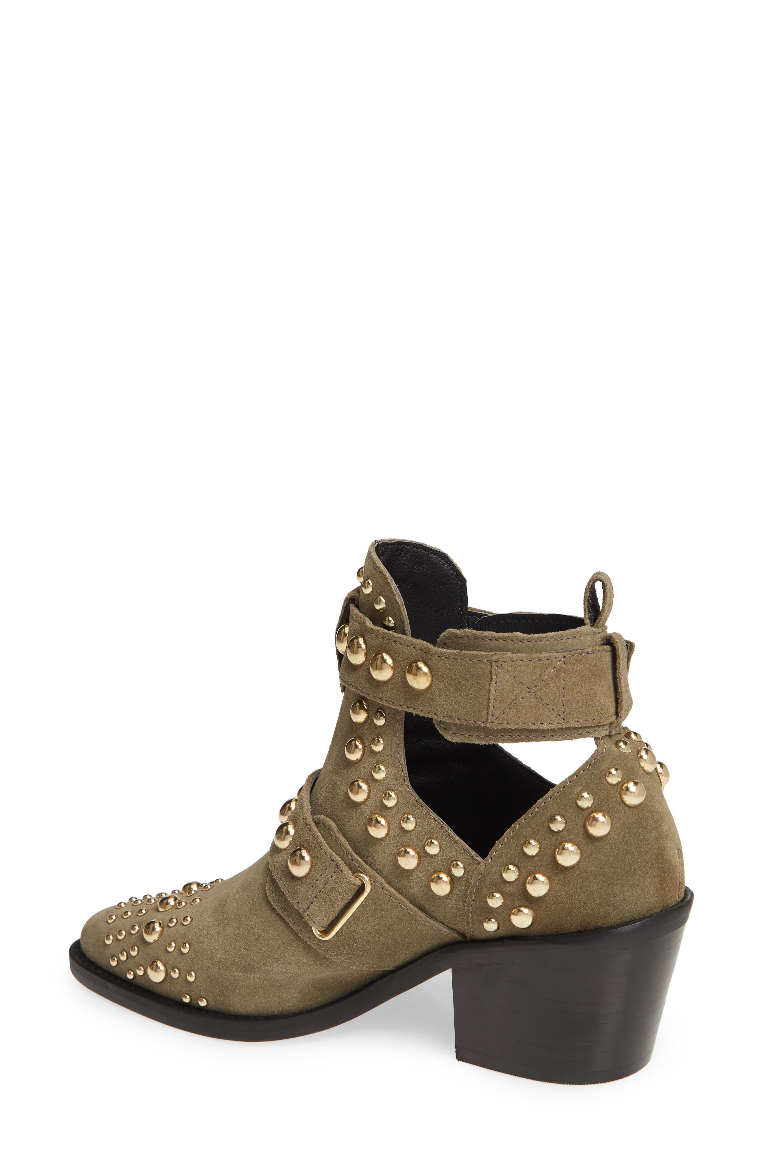 Sybil Studded Bootie, Alternate, color, KHAKI SUEDE
