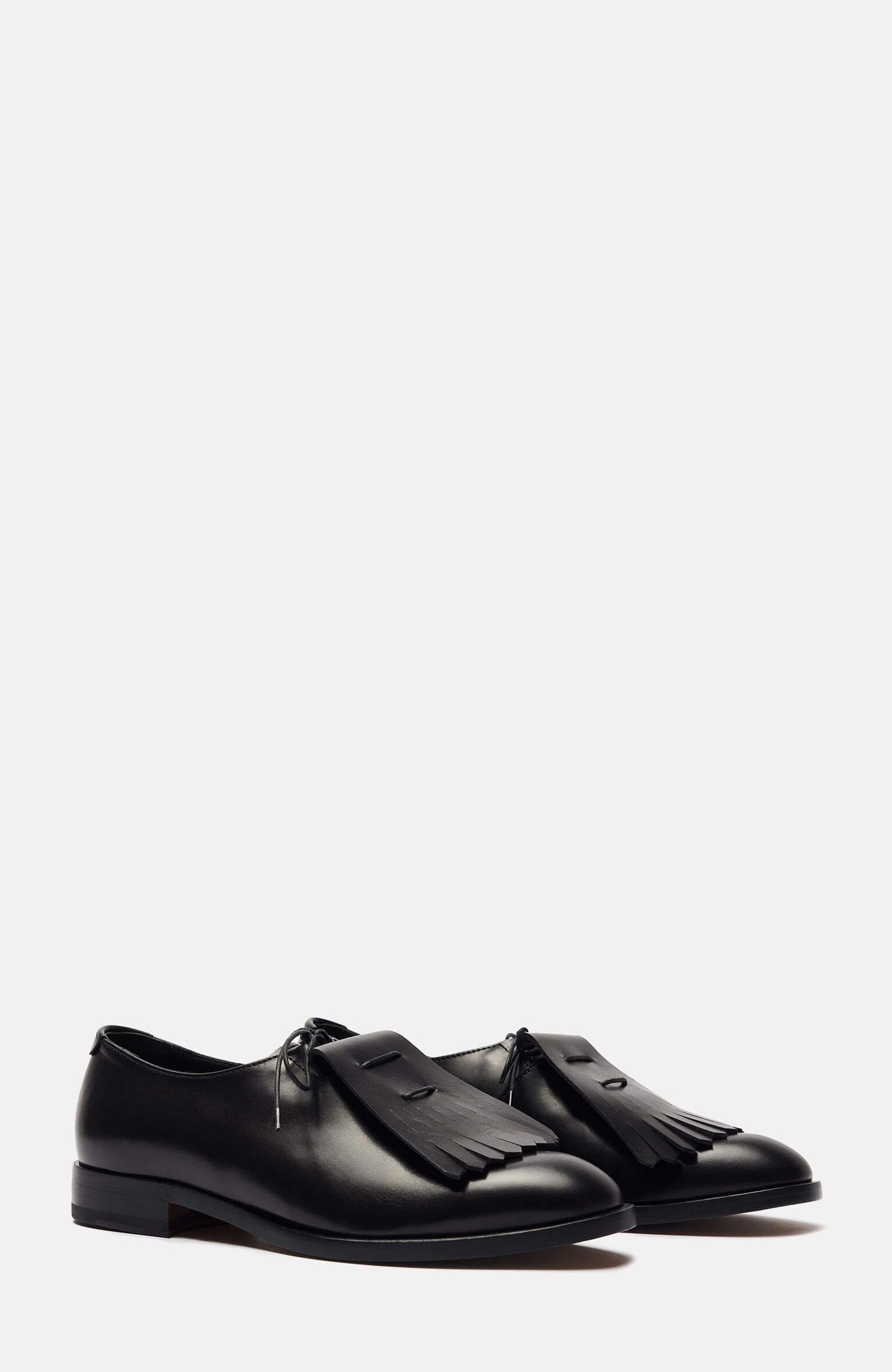 Ester Monk Strap Shoes, Main, color, Black - Calf