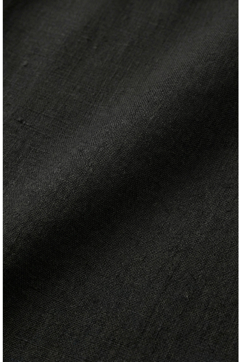 Band Collar Cotton Shirt, Alternate, color, Black