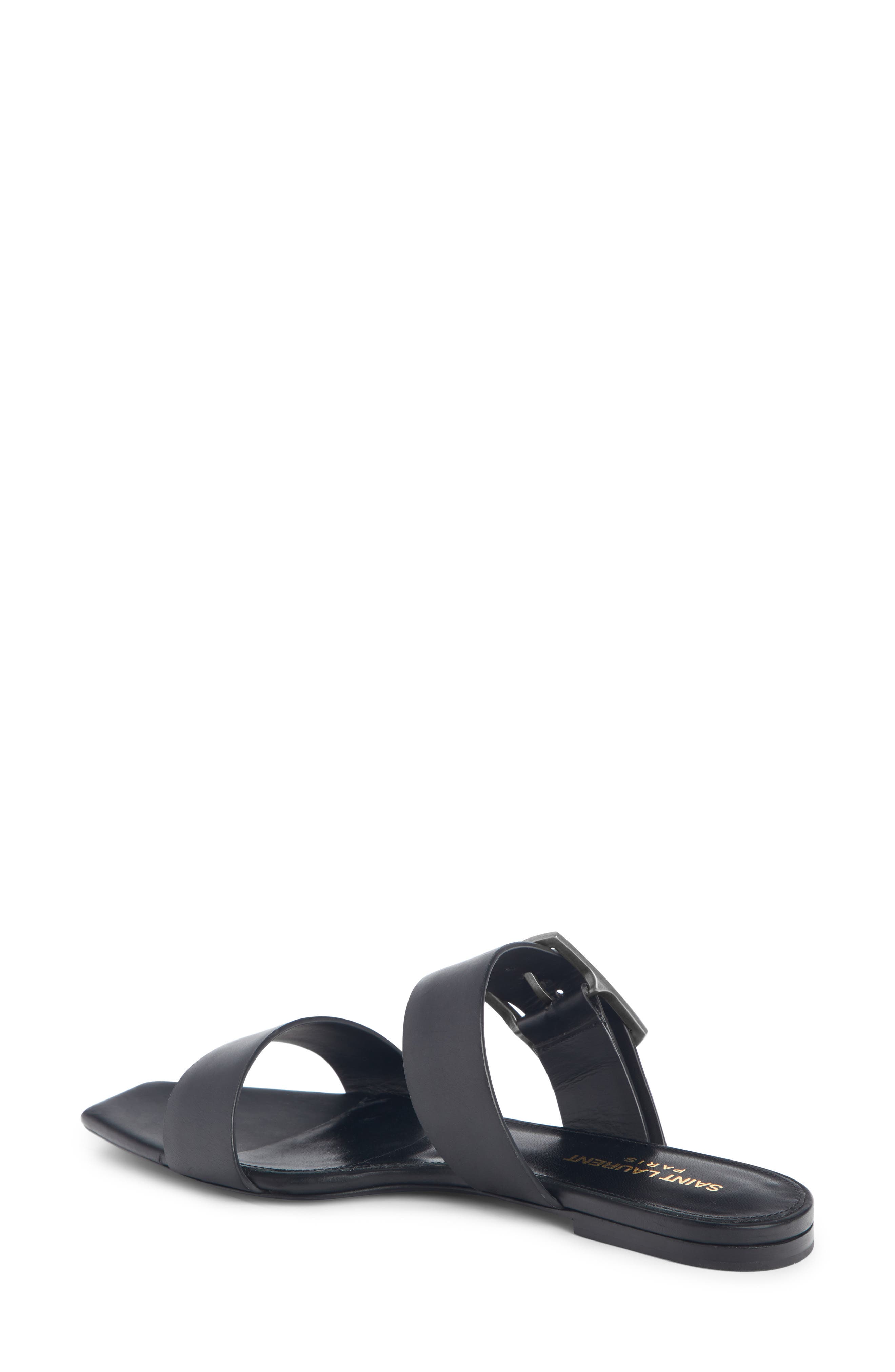 Oak Nu Pieds Sandal, Alternate, color, BLACK LEATHER