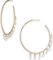 NORDSTROM RACK Cubic Zirconia Hoop Earrings