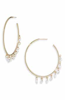 NORDSTROM RACK Cubic Zirconia Hoop Earrings