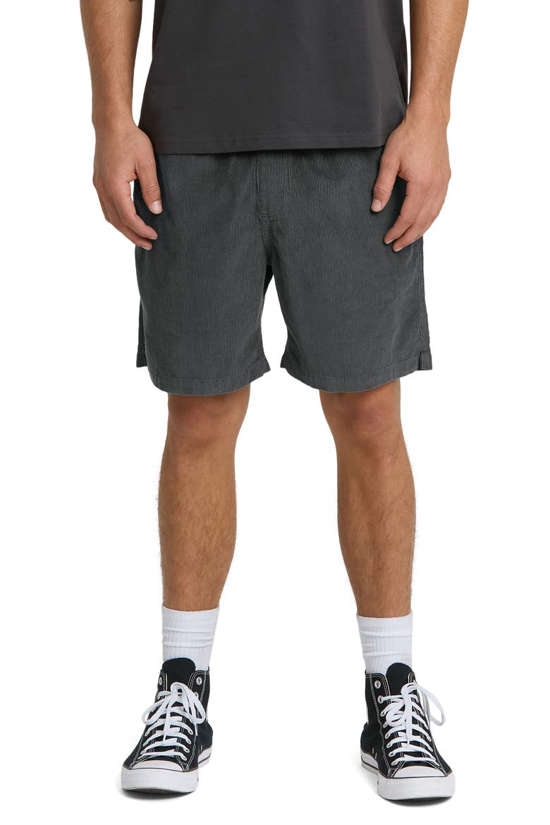 Taxer Corduroy Shorts, Main, color, IRON GATE