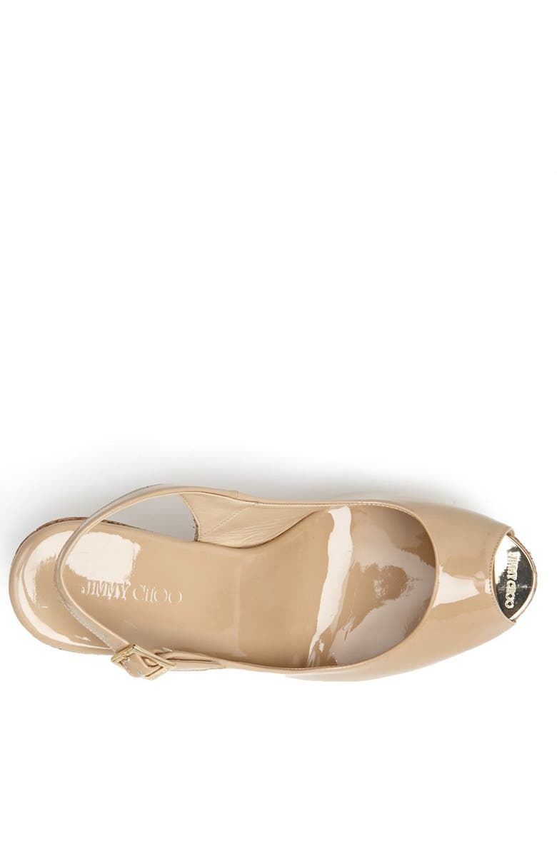 Jimmy Choo 'Prova' Cork Slingback Wedge Sandal, Alternate, color,