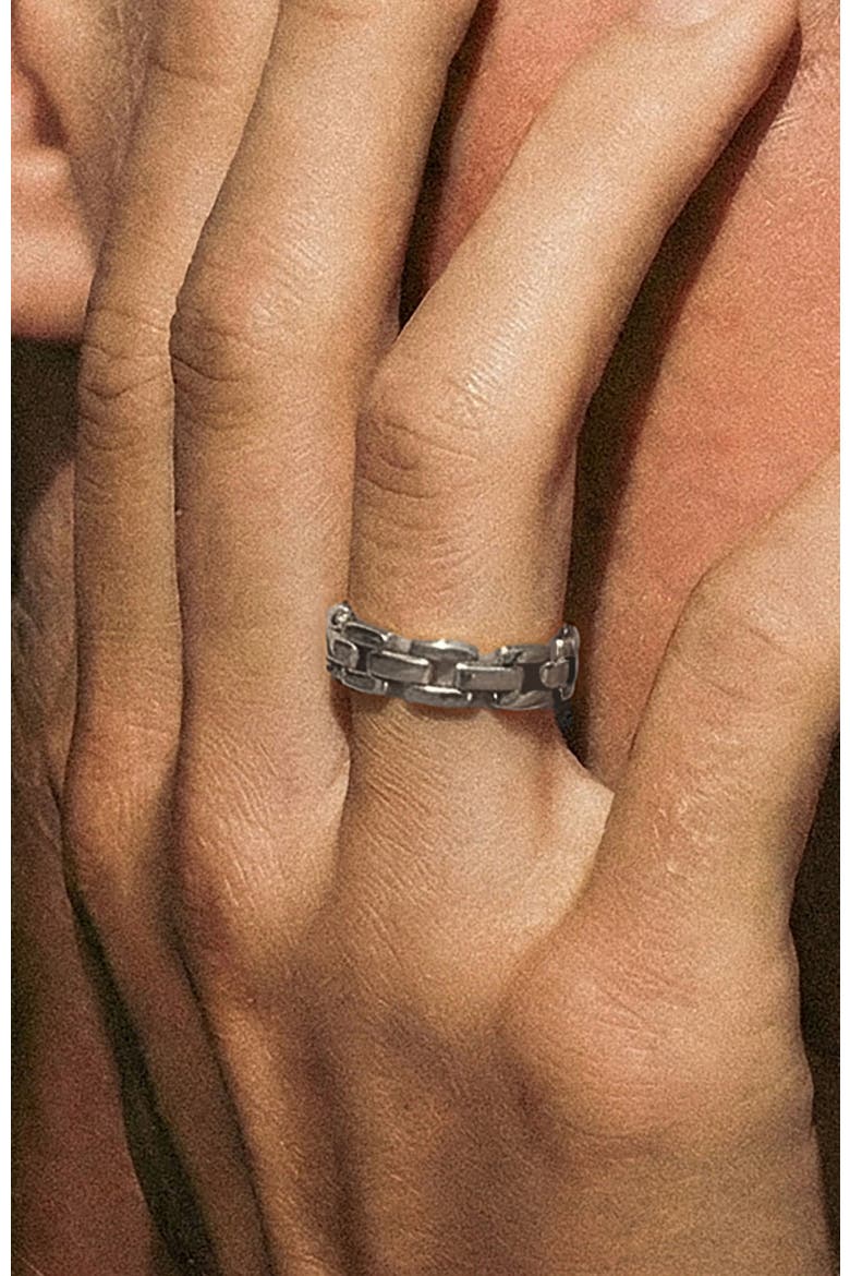 Rome Chain Ring, Alternate, color, Silver