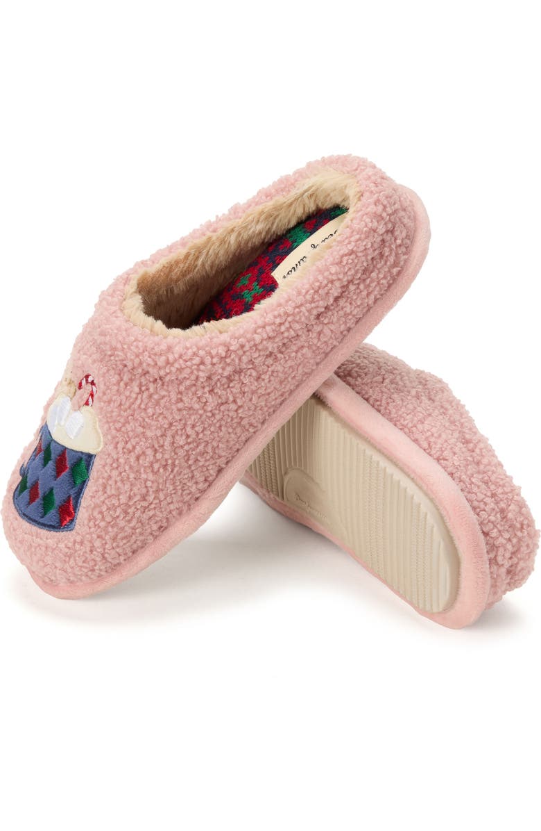 DEARFOAMS Holiday Novelty Clog Slipper, Alternate, color, Pale Mauve