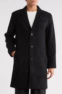 NORDSTROM RACK Wool Blend Three-Button Overcoat