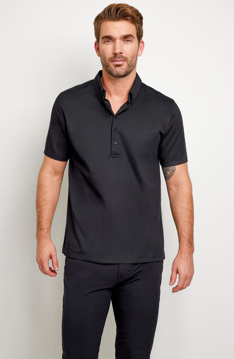 Anatomie Ryan Polo Shirt, Main, color, Black