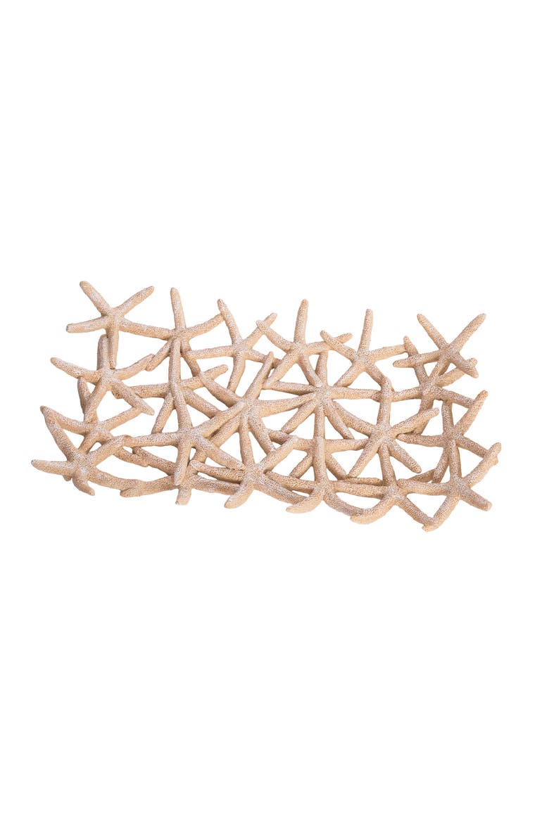 Sea Star Large Decorative Center Piece Figurine, Alternate, color, Beige