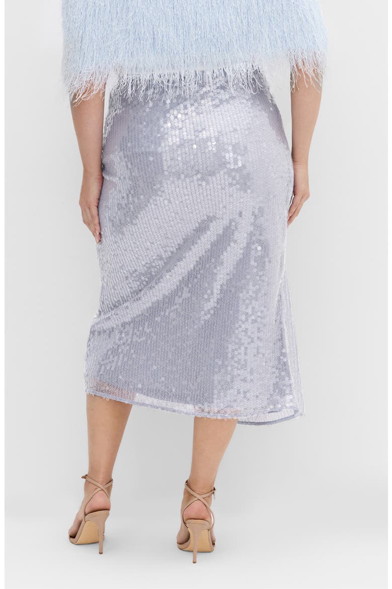 Sequin Midi Skirt, Alternate, color, SKY BLUE