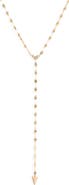 LANA Vista 14K Gold Solo Cluster Diamond Y Necklace