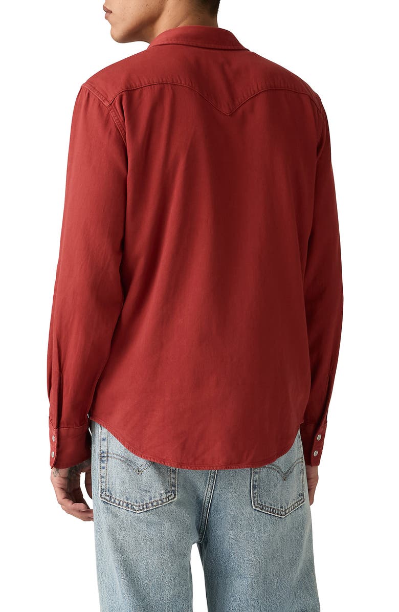 Levi's<sup>®</sup> Classic Western Standard Button-Up Shirt, Alternate, color, Red Hot