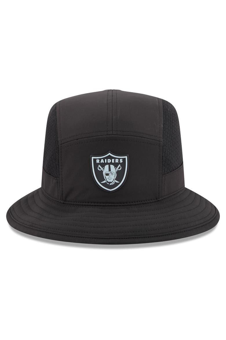 Men's New Era Black Las Vegas Raiders 2026 Sideline Bucket Hat, Alternate, color, Black