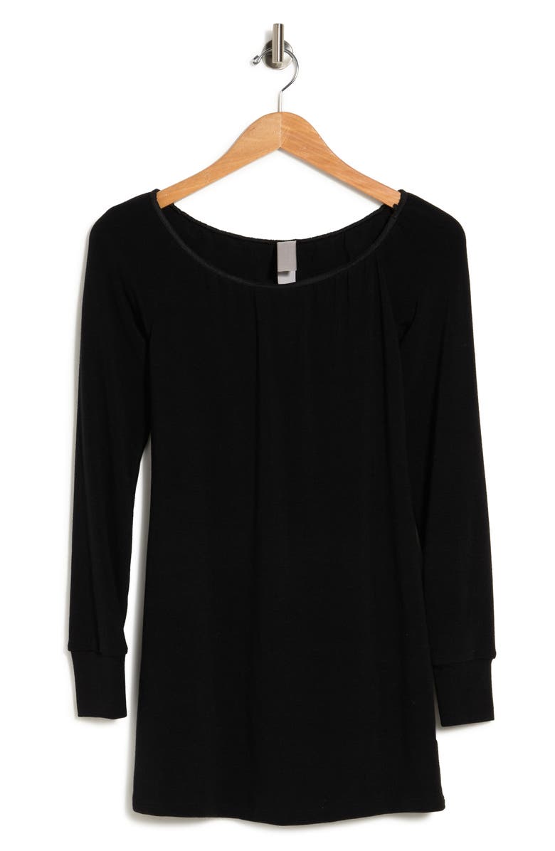 GO COUTURE Popover Off-the-Shoulder Sweater, Alternate, color, Black