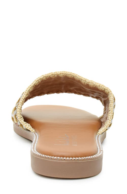 NICOLE MILLER NICOLE MILLER CROSSOVER SLIDE SANDAL 