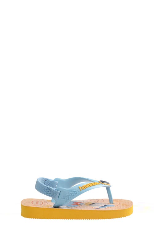 Havaianas Baby Disney Classics Flip Flop In Pop Yellow