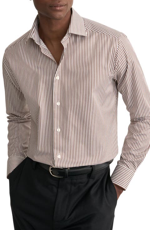 Slim Fit Bengal Stripe Dress Shirt